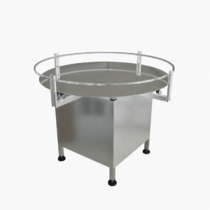 Stainless Steel Enclosed Frame Accumulation Rotary Table