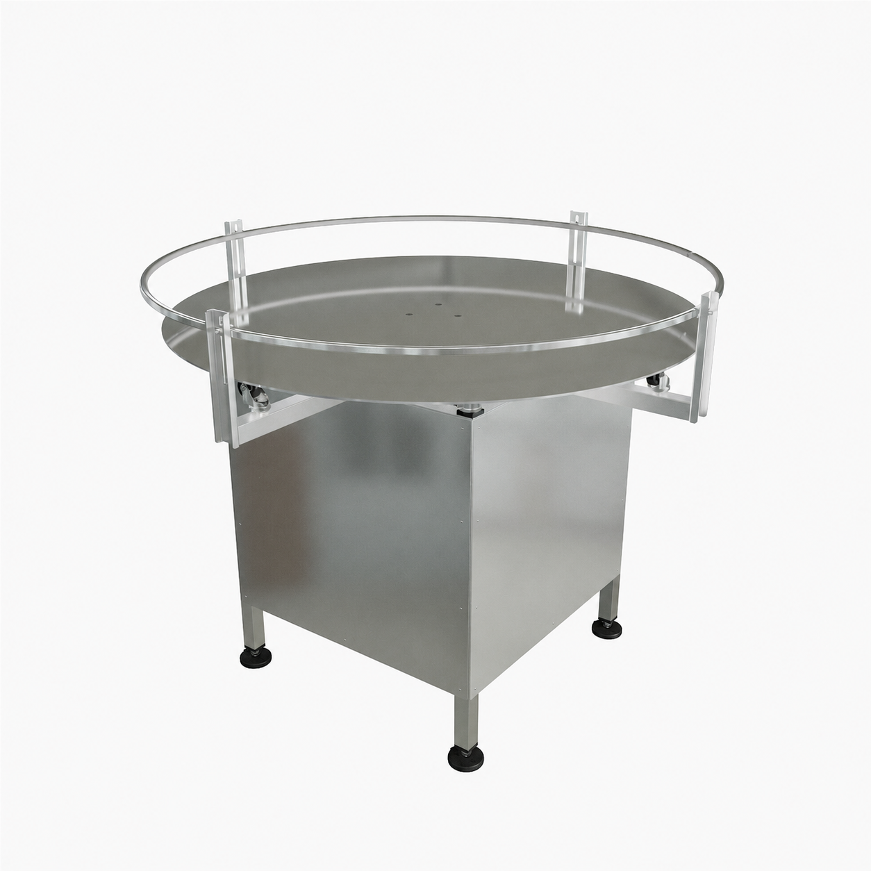 Stainless Steel Enclosed Frame Accumulation Rotary Table